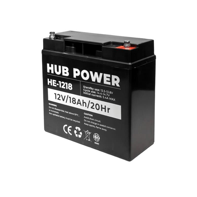 Акумулятор HUB POWER 12 В 18 Аг для ДБЖ HE-1218 (11777842)